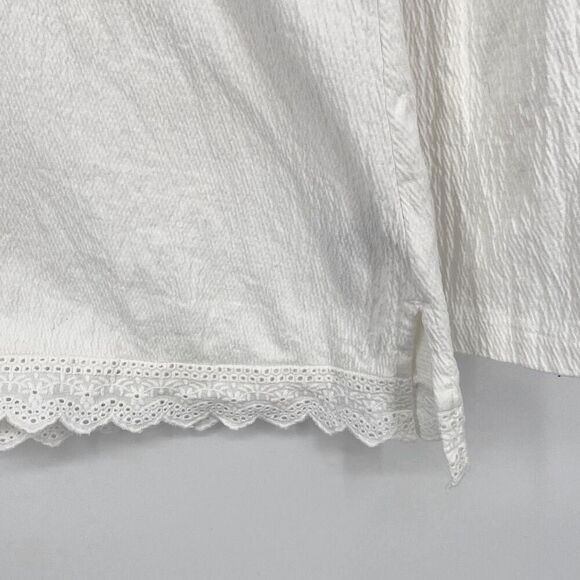 Soft Surroundings Canary Island Embroidered Tunic Top White Multi Size‎ M - Picture 5 of 14